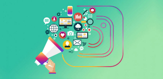 Decorative image of social media icons