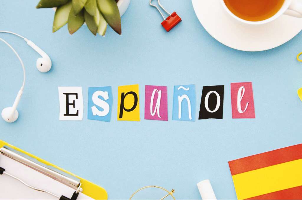Decorative image with the words 'Espanol'