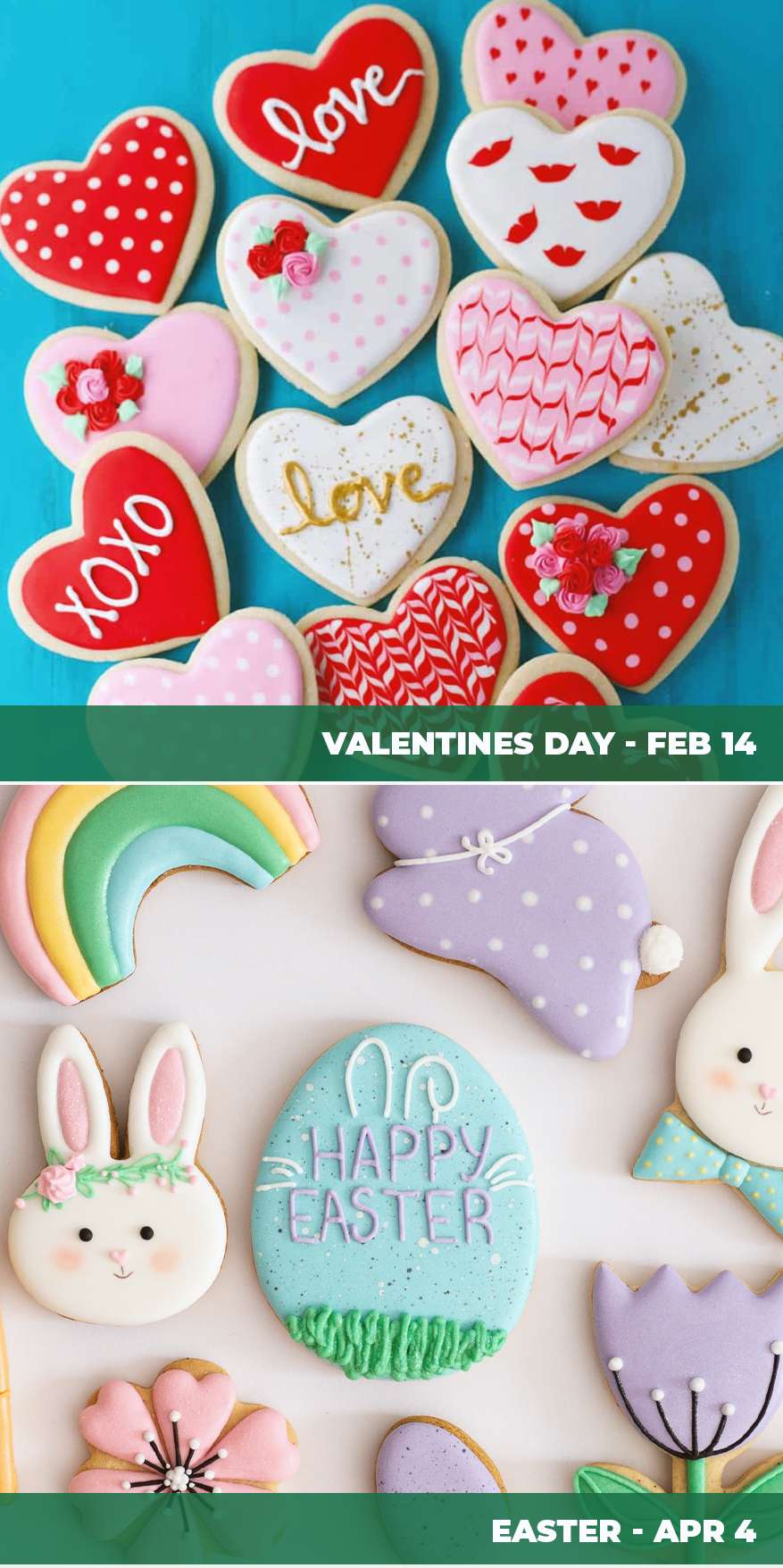 Various cookie plates