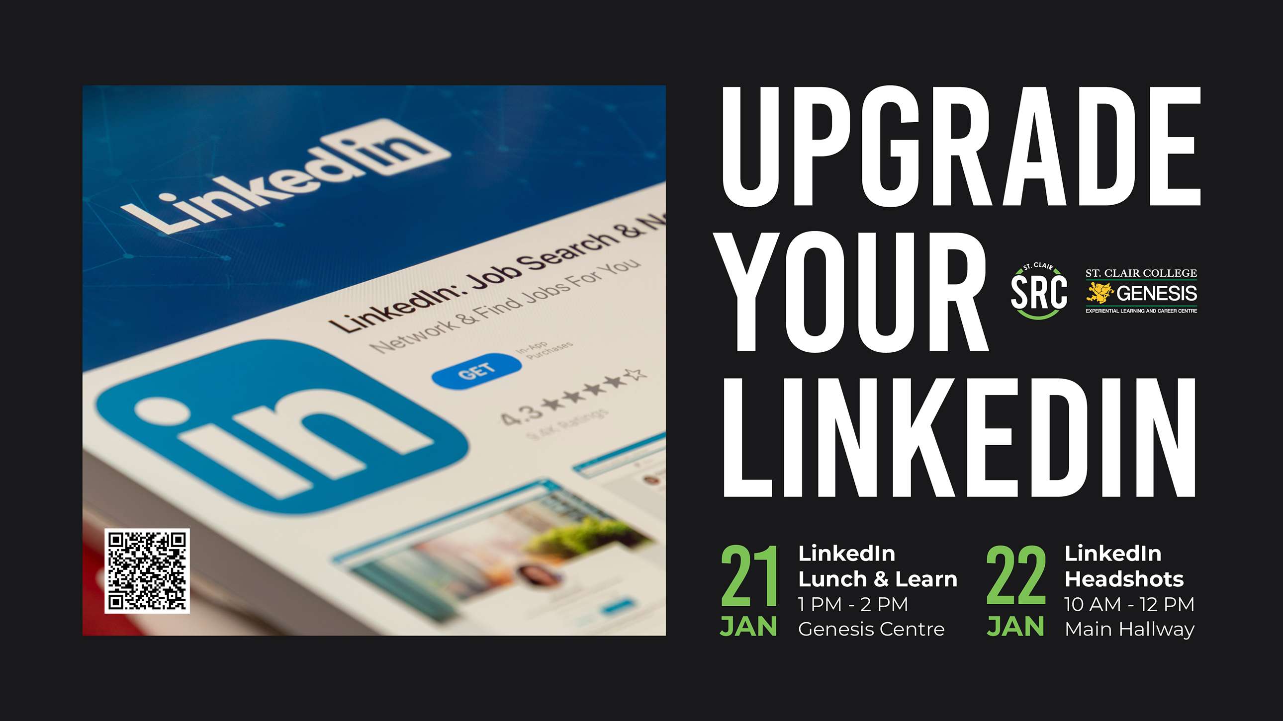 Upgrade your LinkedIn - Jan 21 & 22 (Headshots)