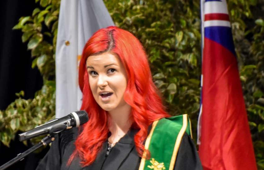 Chantelle Bacon at Convocation