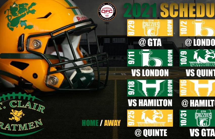 St. Clair Fratmen schedule