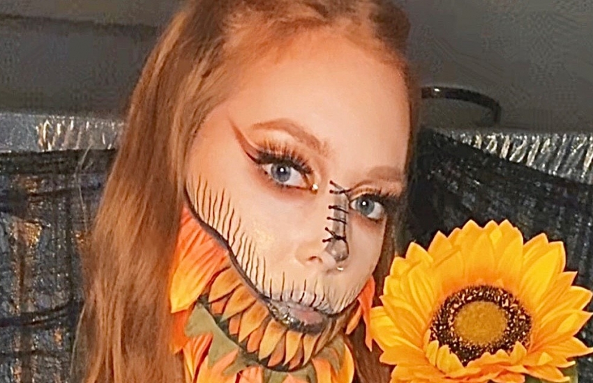 Sarah Vasily, a student in the Esthetician program, won an NYX Cosmetics competition for her design based on the Scarecrow character from the Wizard of OZ.