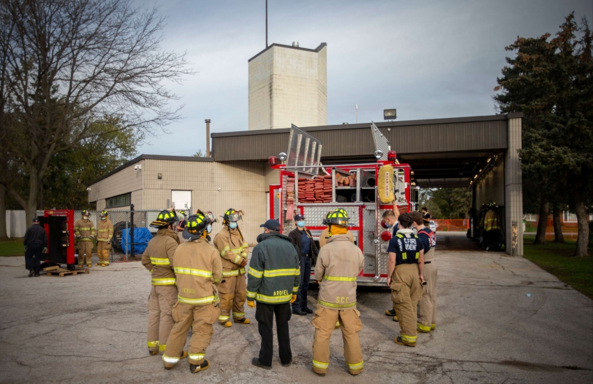 Students and instructors in the Pre-Service Firefighter Education and Training program at St. Clair College can already see the advantages of training and performing lab work in their new home, a two-bay fire station at 1905 Cabana Rd W.