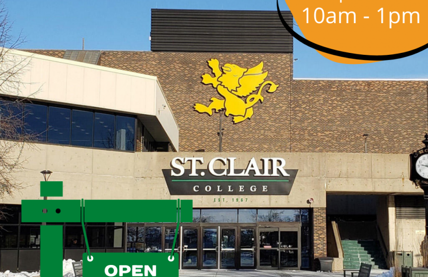 The brochures will come alive for current and prospective students as St. Clair College invites the community to an in-person Open House from 10am-1pm on Saturday, April 30.