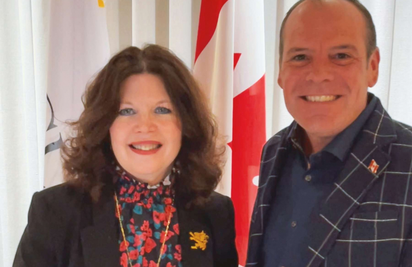 Patti France with Chris Lewis