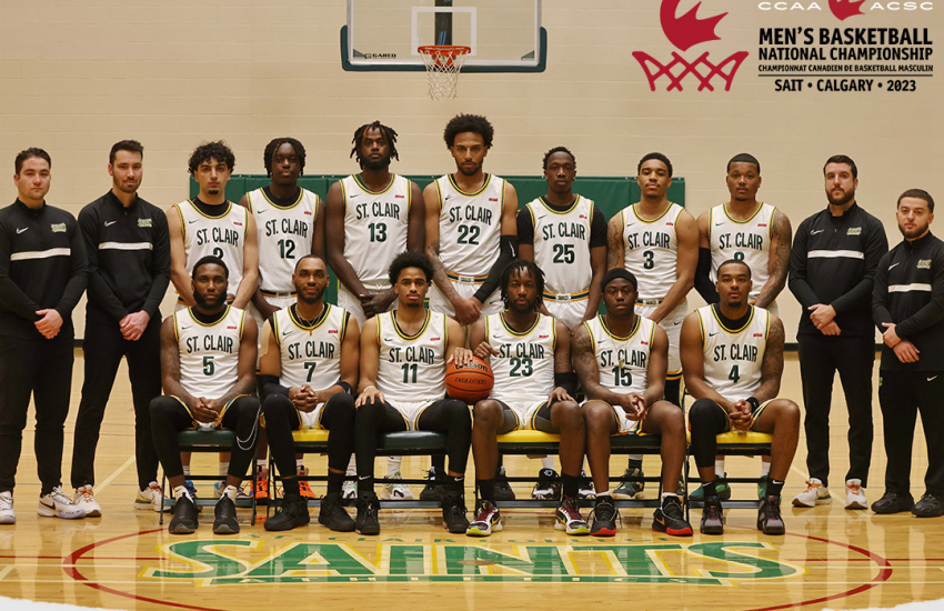 Men's Basketball team photo at National Championship