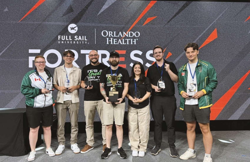 Members of St. Clair College Saints Esports team