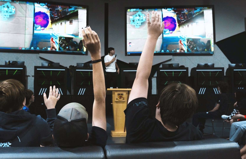 Campers partake in activities at the 2025 Esports Summer Boot Camp