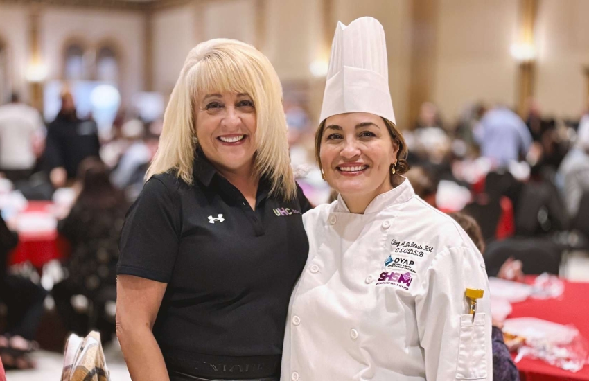 June Muir of the UHC Hub of Opportunities and Chef Adelina Sisti-DeBlasis, the organizers of Pastabilities