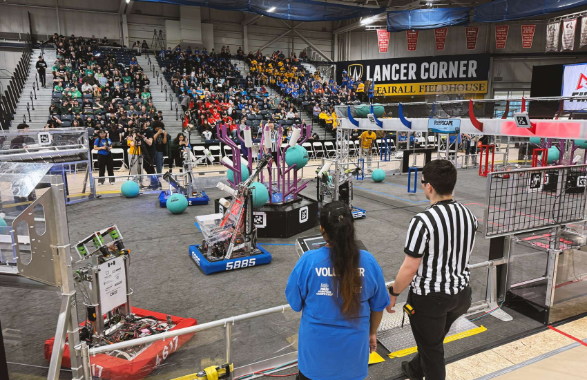 Windsor Essex Great Lakes FIRST Robotics competition in 2025 at the St. Denis Centre