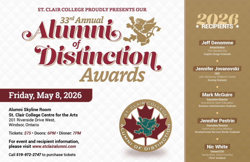 33rd Annual Alumni of Distinction Awards poster