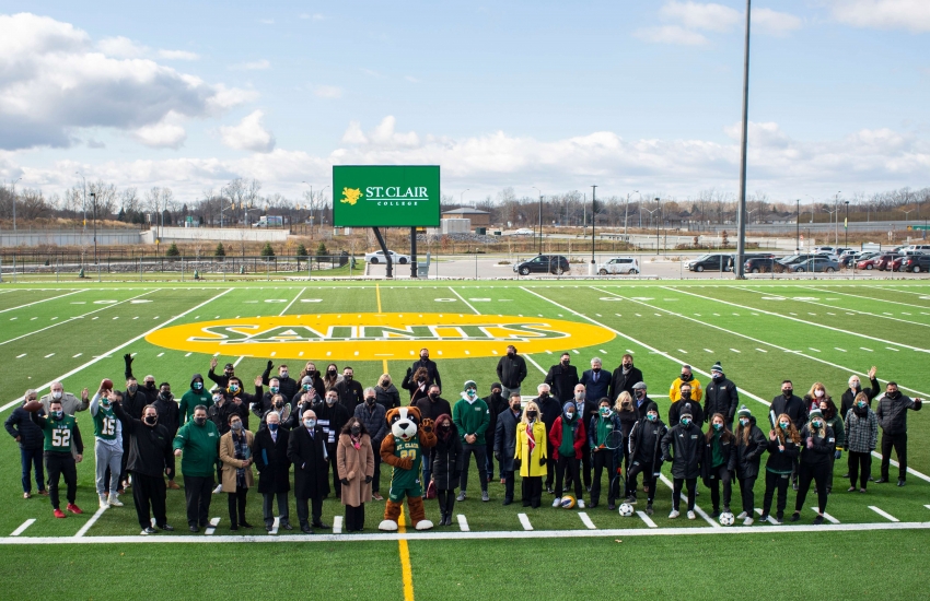 St. Clair College's new Sports Park has been described as a "game changer."