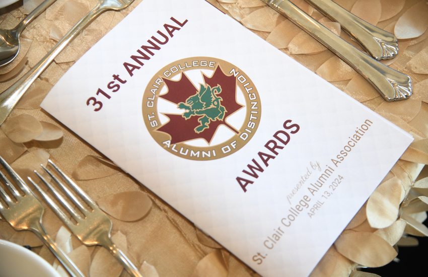 Close-up of 31st Annual Awards pamphlet