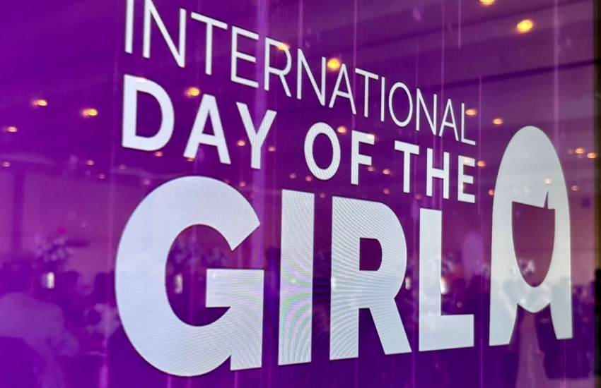 International Day of the Girl logo. 