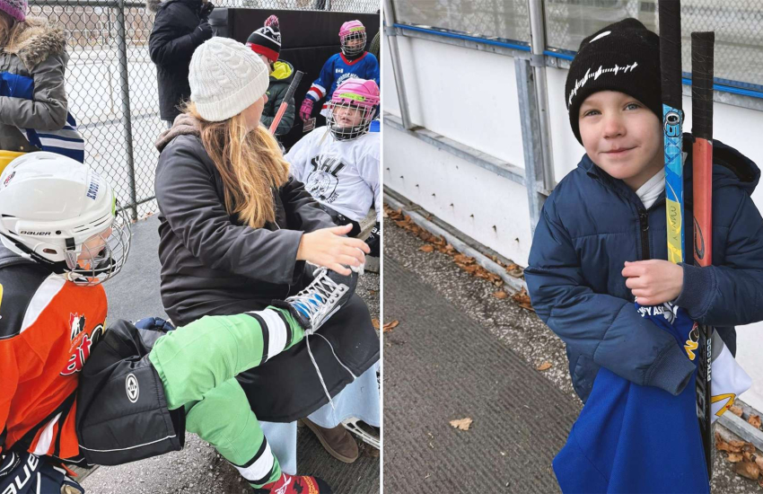 Knobby's Kids hit the ice at Lanspeary Park on Dec. 20, 2025.