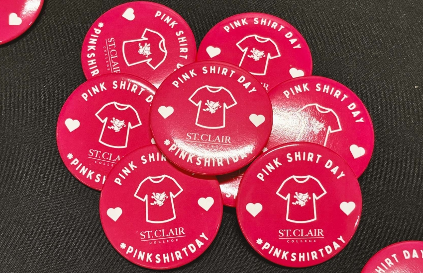 Pink Shirt Day buttons