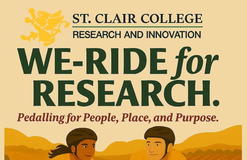 The promotional poster for the WE-Ride for Research.