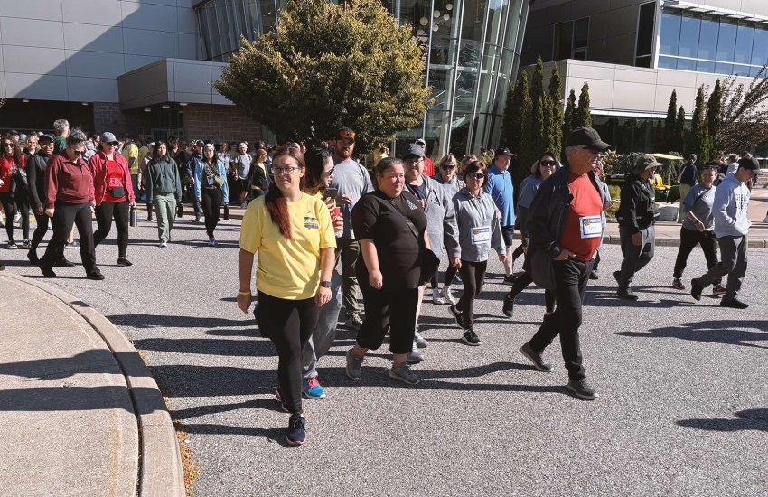 Hundreds of people take part in the Suicide Awareness Walk at St. Clair College