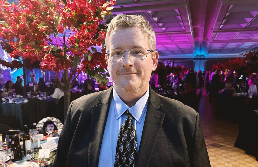 Dr. William Tape poses for a photo at the Hospice Gala in Windsor