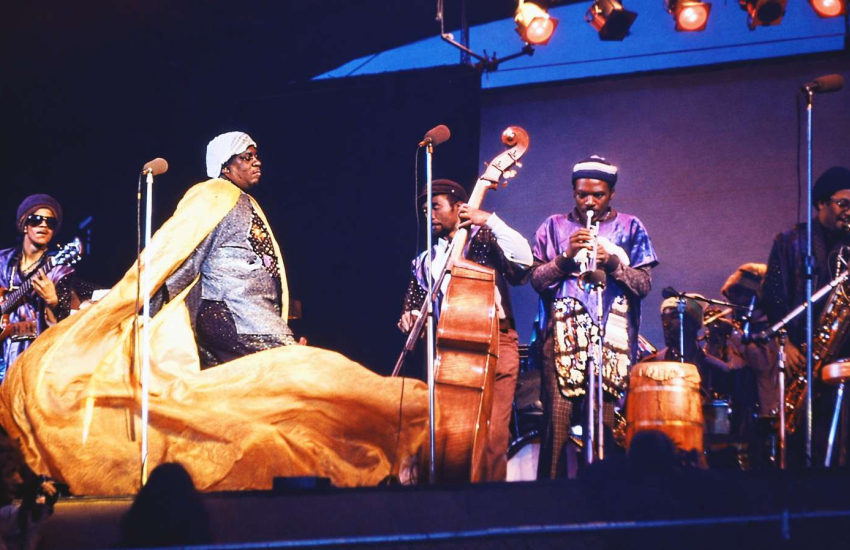 An image from the Ann Arbor Blues and Jazz Festival at St. Clair College in September 1974