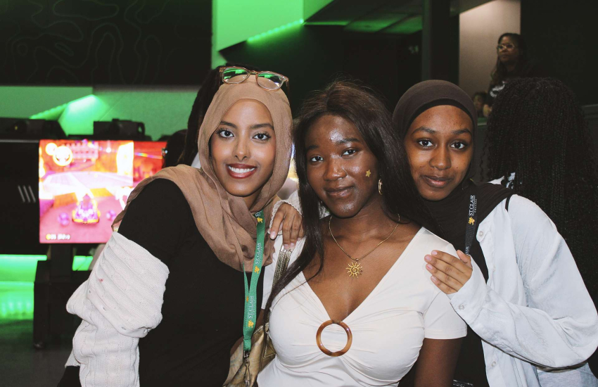 Students from the Greater Essex County District School Board celebrate Black Joy Black Excellence together at St. Clair College