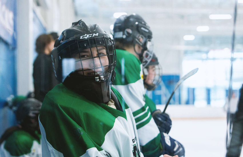 Chloe McCann on the bench