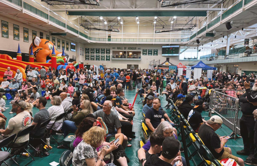 Guests of all ages pack the St. Clair College SportsPlex