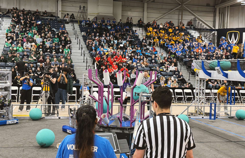Windsor Essex Great Lakes FIRST Robotics competition in 2025 at the St. Denis Centre