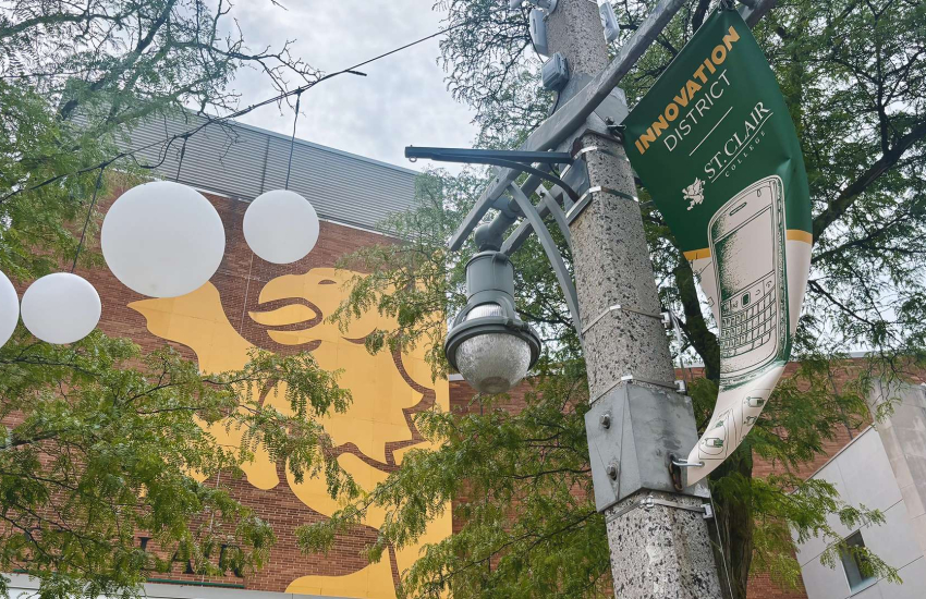 The St. Clair College Innovation District banner
