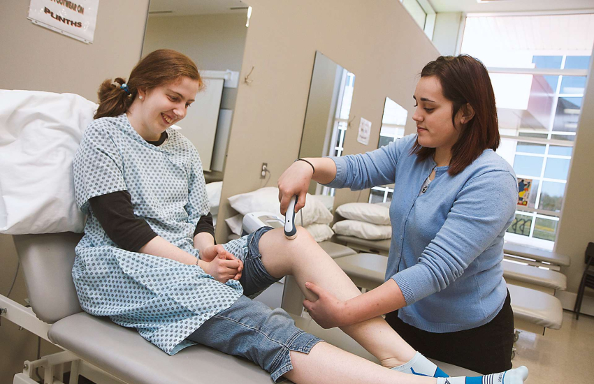 Students doing hands-on practical work