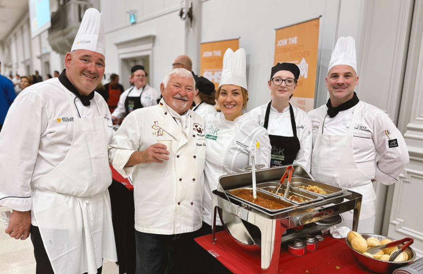 Members of Culinary Federation Windsor pose for a picture at the Pastabilities Luncheon