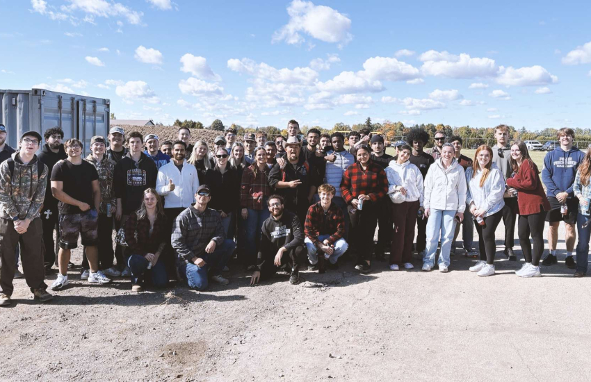 Group shot of students