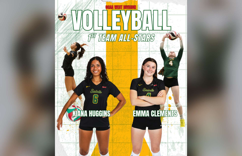 Kiana and Emma first-team all-stars poster