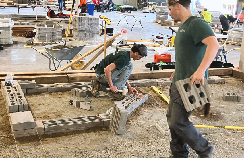 St. Clair College's Landscape Horticulture team competing