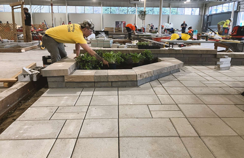 St. Clair College's Landscape Horticulture team competing