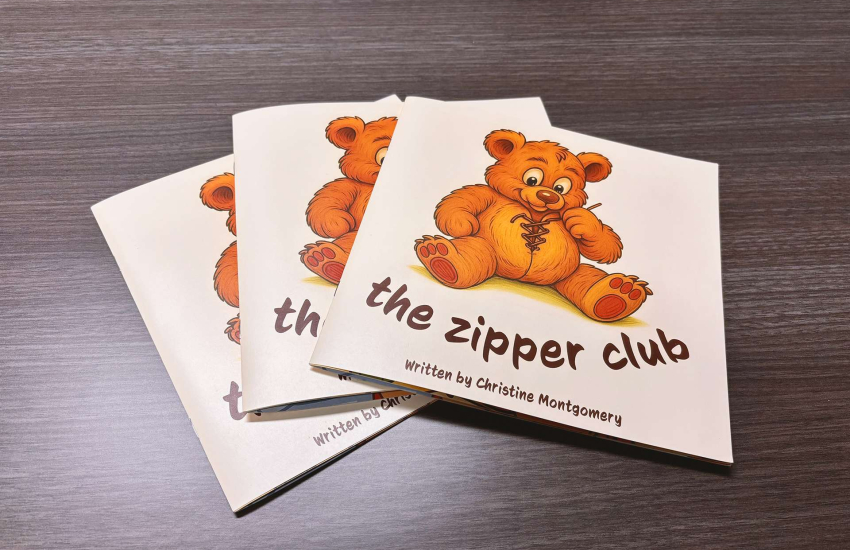 Copies of The Zipper Club, a children's book