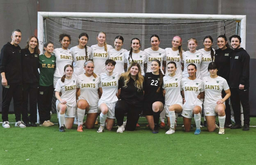 St. Clair Saints Women's Indoor Soccer finishes fourth at the OCAA Indoor Soccer Championship