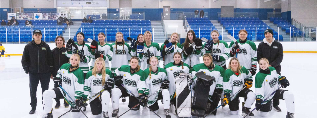 The Saints women's extramural hockey team