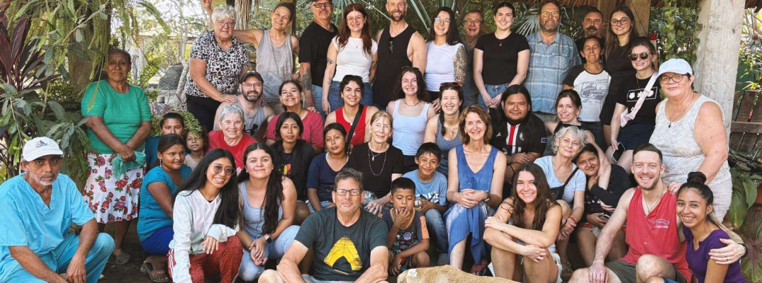 Members of the Guatemala Hope 2026 Mission trip team in the village of El Triunfo, Guatemala