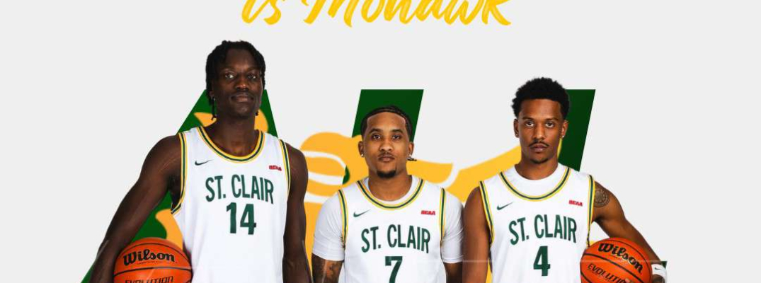 Poster for Saints Men's Basketball team