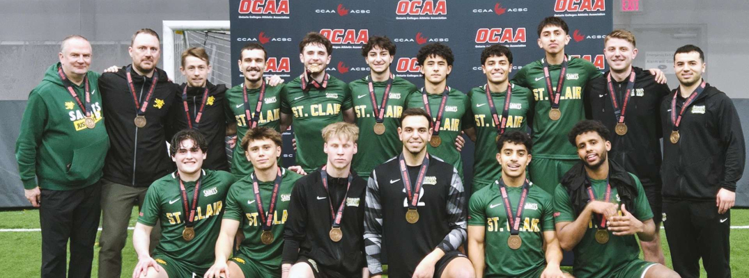 St. Clair Saints Men's Indoor Soccer secures a bronze medal