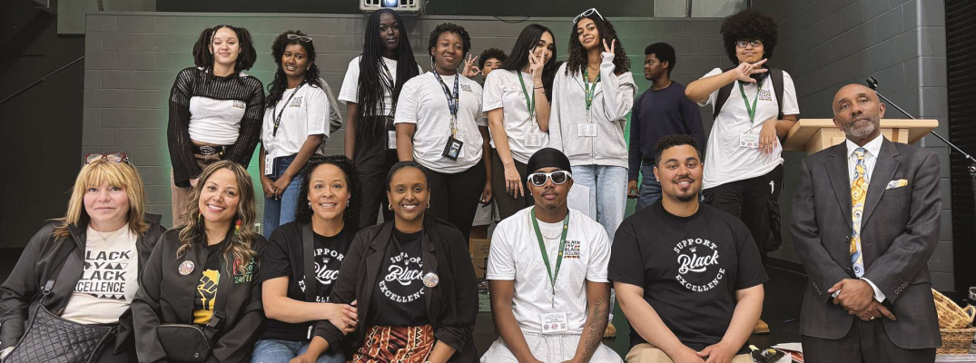 Students and staff in the Greater Essex County District School Board celebrate Black Joy Black Excellence together at St. Clair College