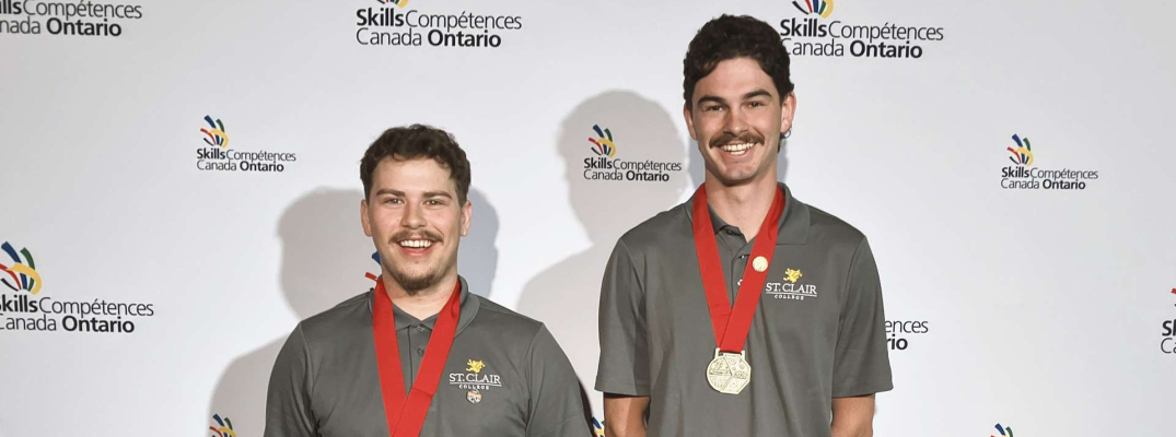 Recent St. Clair College graduates Lucas Morencie and Calvin Kett
