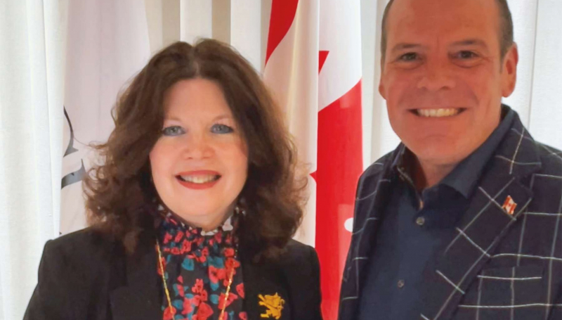 Patti France with Chris Lewis