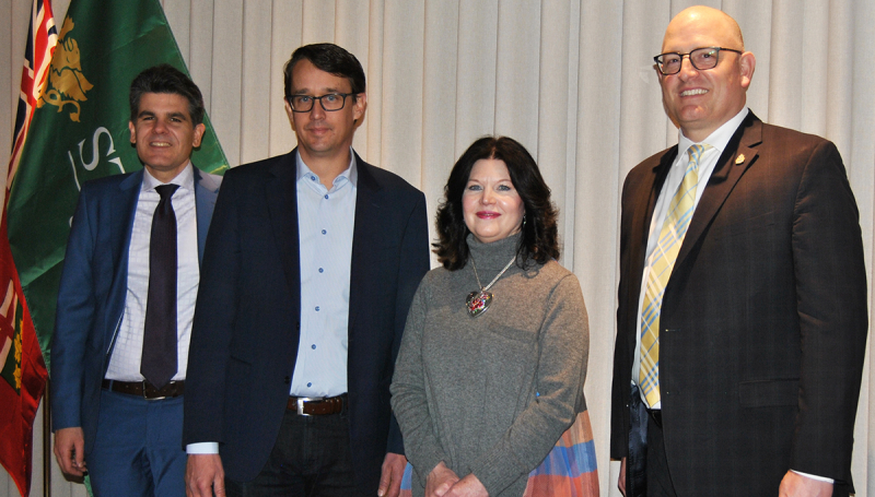 left to right: Dowie, McNaughton, France and Dilkens