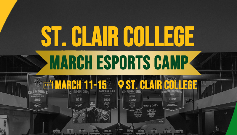 March Esports Camp flyer