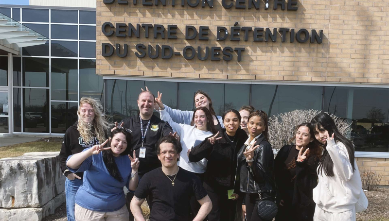 First-year students in the Community & Justice Services program