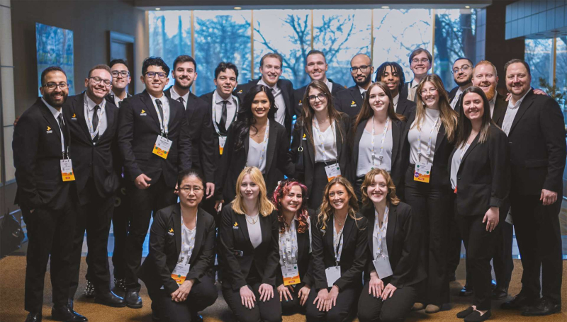 St. Clair College students and faculty advisors 