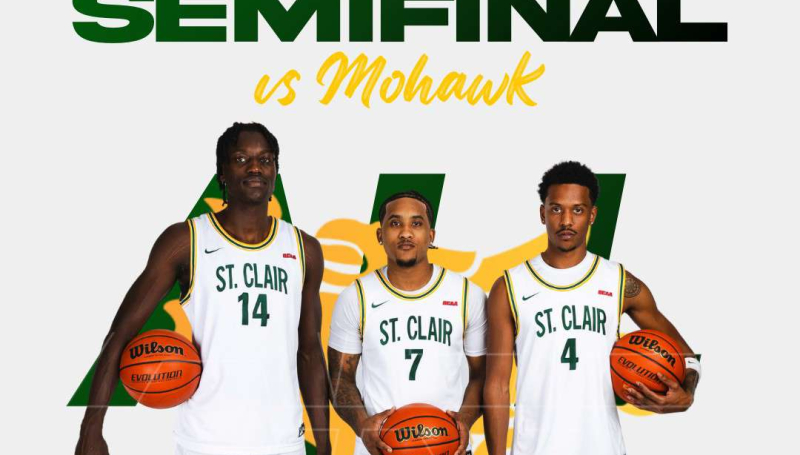 Poster for Saints Men's Basketball team
